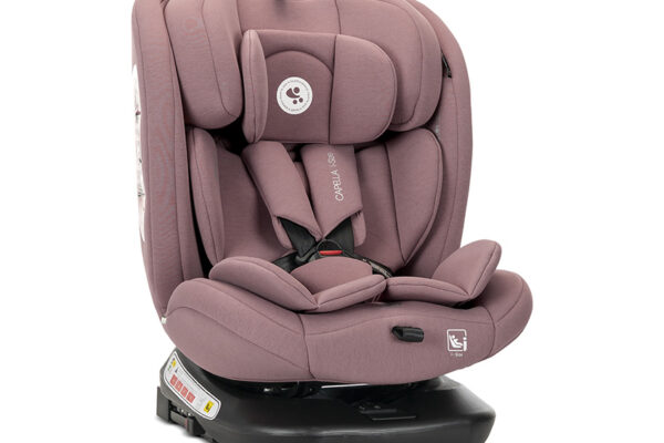 CAPELLA i-Size Isofix ροζ παιδικό κάθισμα αυτοκινήτου 360° περιστροφής.