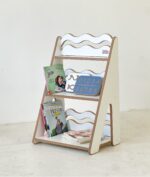 Ραφιέρα Montessori Wave Small White BabyWood: Παιδικό ράφι WAVE λευκό.