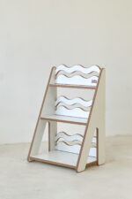 Ραφιέρα Montessori Wave Small Natural BabyWood: Παιδικό ράφι WAVE Natural.