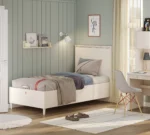 Παιδικό κρεβάτι Cilek Varia Cream 100x200 με αποθηκευτικό χώρο.