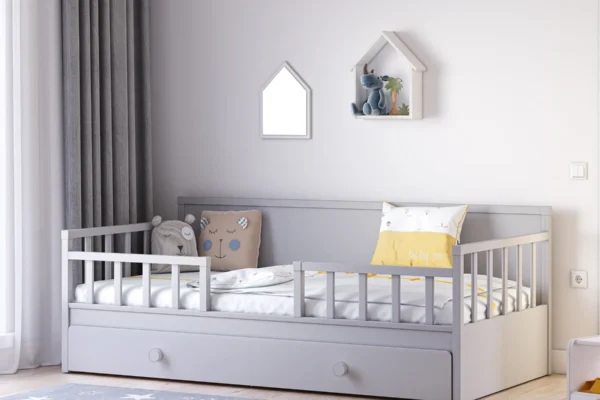 Παιδικός καναπές κρεβάτι Mino Grey MI-1321-1322 Cilek με συρτάρι.