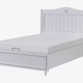 Λευκό εφηβικό κρεβάτι Juliette Kupa 120x200 με αποθηκευτικό χώρο.