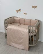 Σετ προίκας μωρού Σατέν Cappuccino Ingvart, σετ προίκα μωρού 7 τεμαχίων.