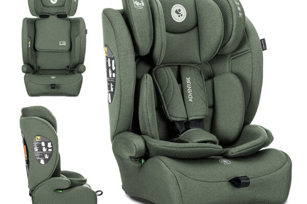 Lorelli ADVENTURE πράσινο κάθισμα αυτοκινήτου 9-36 kg για ασφάλεια.