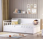 Καναπές Κρεβάτι Cilek White MW-1321-1322, 100x200 με συρτάρι.