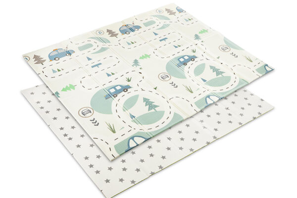 Lorelli παιδικό χαλάκι δραστηριοτήτων διπλής όψεως Funny City & Stars.