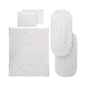 Σετ προίκας καροτσιού Happy Friends Mint Lorelli, βαμβακερό για μωρό.