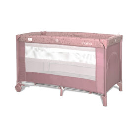 Παρκοκρέβατο Carina Lorelli 2 επιπέδων Pink Stars, παρκοκρέβατο ταξιδιού μωρού.