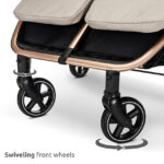Διπλό καρότσι διδύμων Lorelli DUO Black: Ευέλικτο και άνετο για δίδυμα.