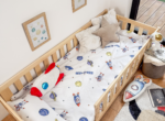 Montessori κρεβάτι Bella από μασίφ ξύλο με κάθετα κάγκελα, μέγεθος 90×200cm, με δώρο 10% έκπτωση στο στρώμα
