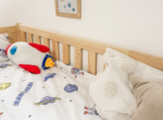 Montessori κρεβάτι Bella από μασίφ ξύλο, με κάθετα κάγκελα, 90×200cm, προσφορά 10% στο στρώμα
