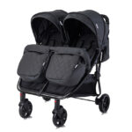 Καρότσι Διδύμων DUO Black Lorelli: Διπλό καρότσι για δίδυμα, άνετο και πρακτικό.