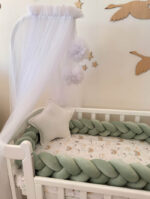 Πάντα Πλεξούδα Mint Ingvart 220x16cm: Προστατευτικό πλεξούδα κούνιας.