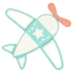 Φωτιστικό LED αεροπλάνο KX3168 IKONKA για παιδικό δωμάτιο.