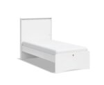 Μοντέρνο παιδικό κρεβάτι Varia White Cilek, μονό 100x200 με USB