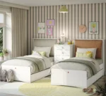 Μοντέρνο παιδικό κρεβάτι Varia White VW-1301 Cilek, 100x200cm με USB