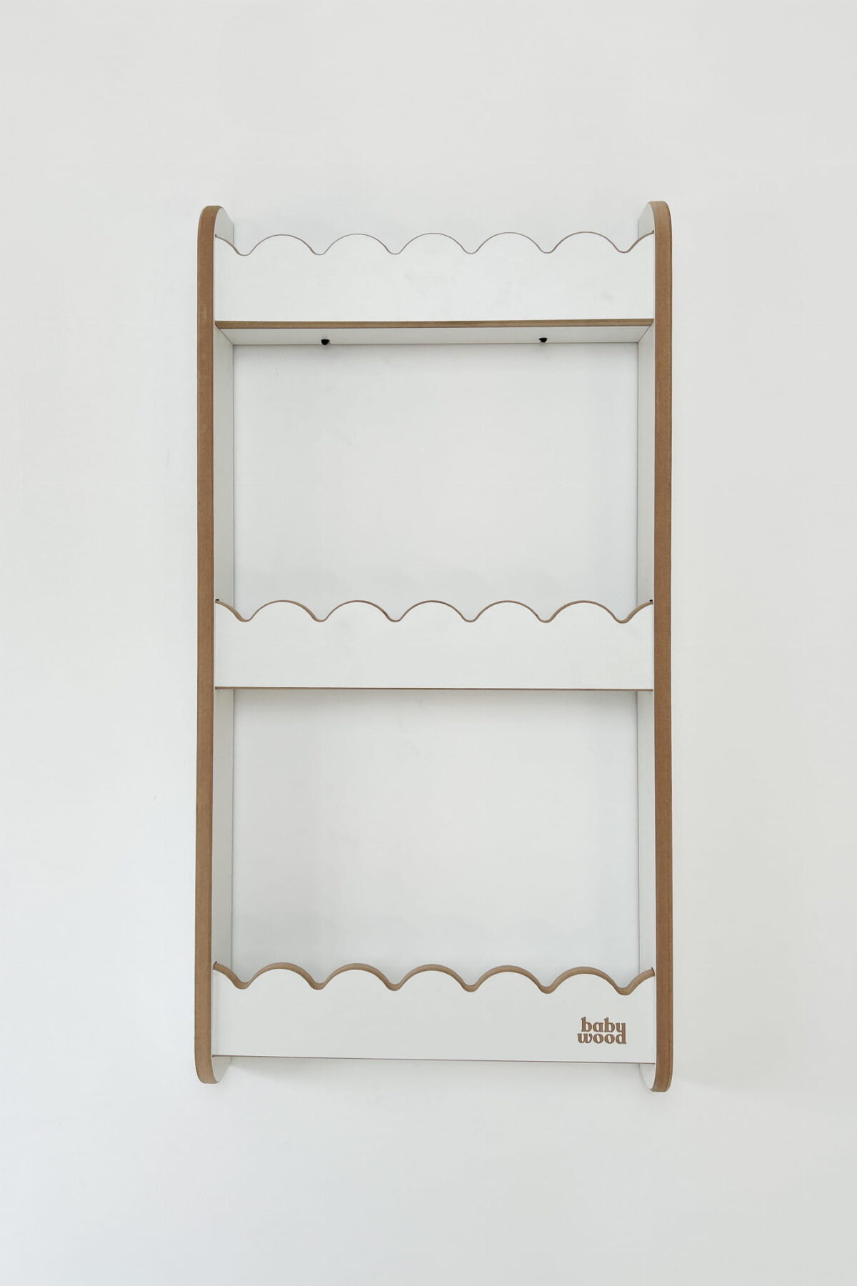 Ραφιέρα Τοίχου Wave Medium Natural BabyWood: Παιδικό ράφι τοίχου wave natural.