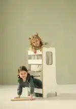 Λευκός πύργος εκμάθησης Slim BabyWood: Βοηθός κουζίνας για παιδιά.