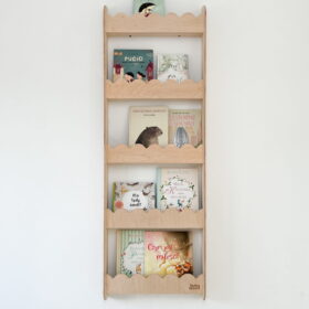 Ραφιέρα Τοίχου Wave Large Natural BabyWood: Παιδικό ράφι τοίχου wave.