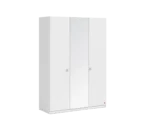 Ντουλάπα 3φυλλη Varia White Cilek: Τρίθυρη ντουλάπα με καθρέφτη βακελίτης.