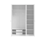Ντουλάπα 3φυλλη Varia White VW-1002 Cilek, τρίθυρη ντουλάπα με καθρέφτη