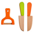 Ξύλινο σετ κοπής λαχανικών Iso Trade: παιχνίδι Montessori με αξεσουάρ.