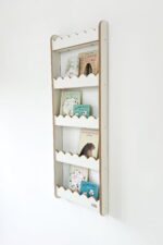 Ραφιέρα Τοίχου Wave Large Natural BabyWood: Παιδικό ράφι τοίχου wave.