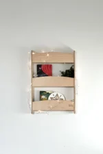 Ραφιέρα Τοίχου Wave Small Natural BabyWood: παιδικό ράφι τοίχου