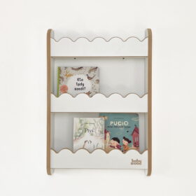 Ραφιέρα Τοίχου Wave Small White BabyWood: Παιδικό ράφι τοίχου λευκό.