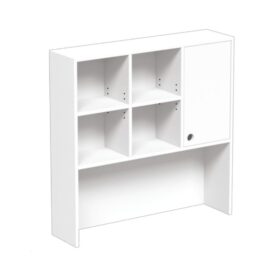 Εταζέρα γραφείου CasaKids CK00083 λευκή MDF με 1 πορτάκι, πλάτους 100cm.