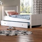 Παιδική κουκέτα Cosy CasaKids διαιρούμενη από μασίφ ξύλο οξυάς, white.