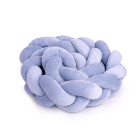 Πάντα κούνιας πλεξούδα Light Blue Amek Toys: βρεφική πάντα βελουτέ
