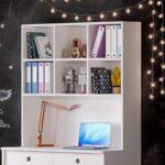 Εταζέρα γραφείου CasaKids CK00081 λευκή, πλάτους 100cm, κατασκευασμένη από MDF.