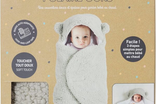 Βρεφικός υπνόσακος fleece "Teddy Bear" Tom et Zoé, για νεογέννητο.