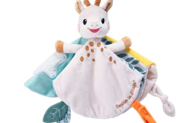 Πανάκι παρηγοριάς Sophie La Girafe για μωρά με καμηλοπάρδαλη.
