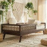 Κρεβάτι Verto Rungs Luletto 90x200 με κάγκελο, σκανδιναβικό στυλ και έκπτωση στρώματος.