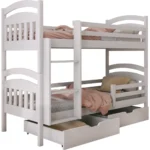 Διαιρούμενη παιδική κουκέτα Jakub με συρτάρια, από μασίφ ξύλο.