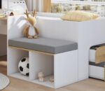 Κρεβάτι Megan με γραφείο, συρτάρια και κάθισμα 90x200cm.