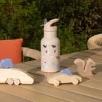 Παιδικό Lunch Box “Zoo” Atmosphera: Μπεζ παγούρι με σχέδια σκύλων.