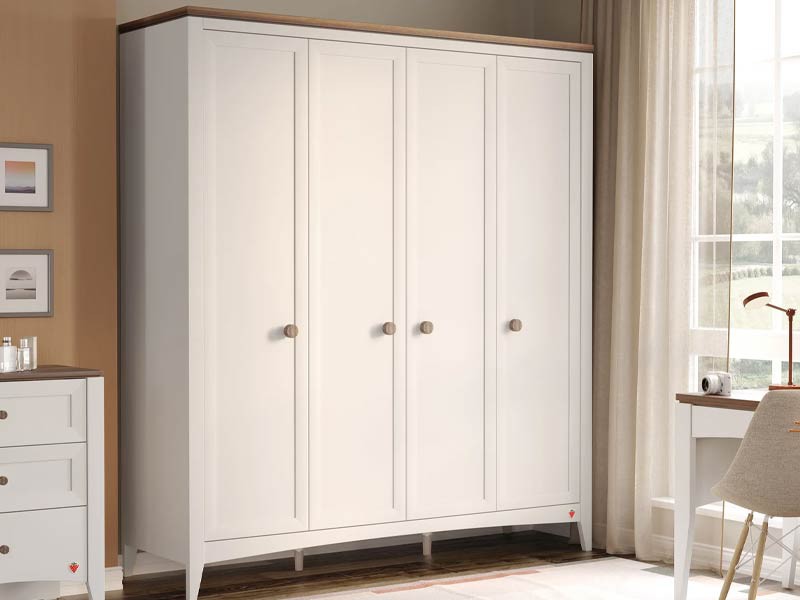 Παιδική 4φυλλη ντουλάπα Lapel LA-1003 Cilek, ιδανική για το παιδικό δωμάτιο.