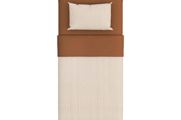 Παπλωματοθήκη ACC-4258 Cilek: Κάλυμμα κρεβατιού Lapel τερακότα, διάστασης 160x220.