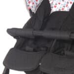 Lorelli TWIN Black+Bag παιδικό καρότσι διδύμων, άνεση και ασφάλεια.