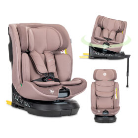 προϊόν Κάθισμα αυτοκινήτου Solaris Isofix SUPPORT LEG Pink Lorelli, περιστροφή 360°.