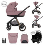 Πολυκαρότσι BIANCA 3 σε 1 Pink Lorelli: καρότσι μωρού 3 σε 1.