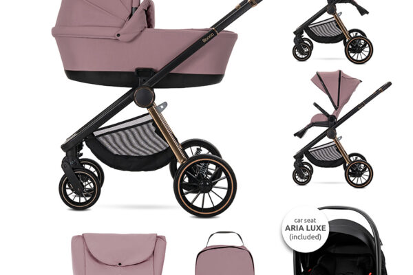 Πολυκαρότσι BIANCA 3 σε 1 Pink Lorelli: καρότσι μωρού 3 σε 1.