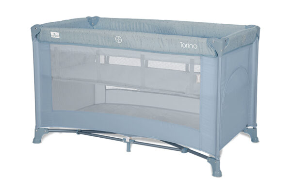 Παρκοκρέβατο ταξιδιού TORINO 2 επιπέδων Blue Lorelli, άνεση και ασφάλεια.