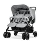 Καρότσι διδύμων TWIN Grey Lorelli, άνετο και ασφαλές παιδικό καρότσι.