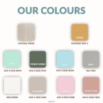 προϊόν Luletto: Χρωματολόγιο παιδικού κρεβατιού Montessori House Bed Alto σε φυσικό ξύλο.