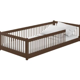 προϊόν Κρεβάτι Montessori Pedro από μασίφ ξύλο Dark Chocolate 90x200cm.