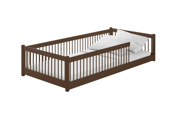 προϊόν Κρεβάτι Montessori Pedro από μασίφ ξύλο Dark Chocolate 90x200cm.